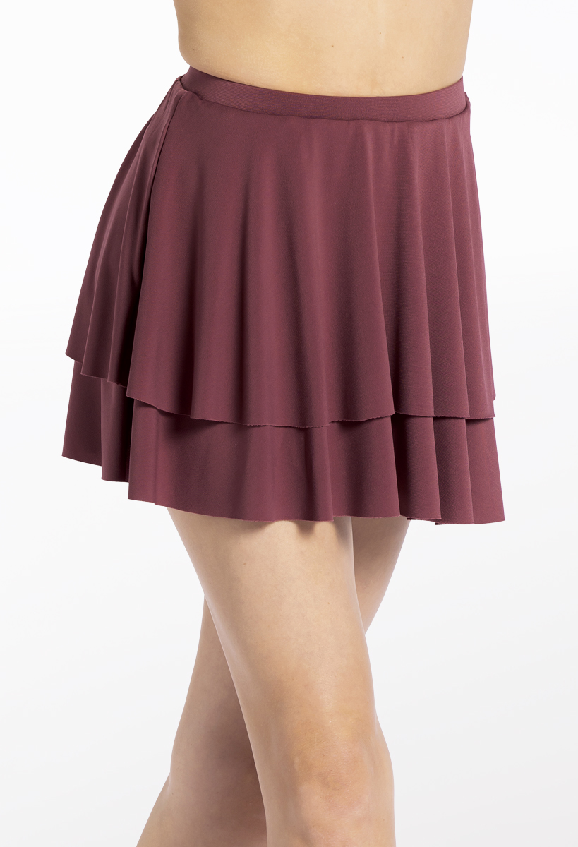 Jersey tiered clearance skirt