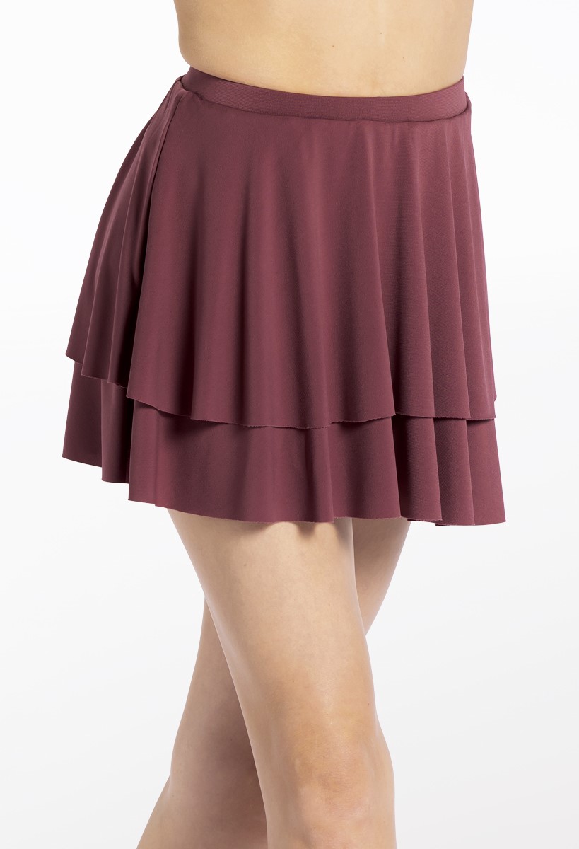 Jersey Two-Tiered Mini Skirt For Dance | Weissman®