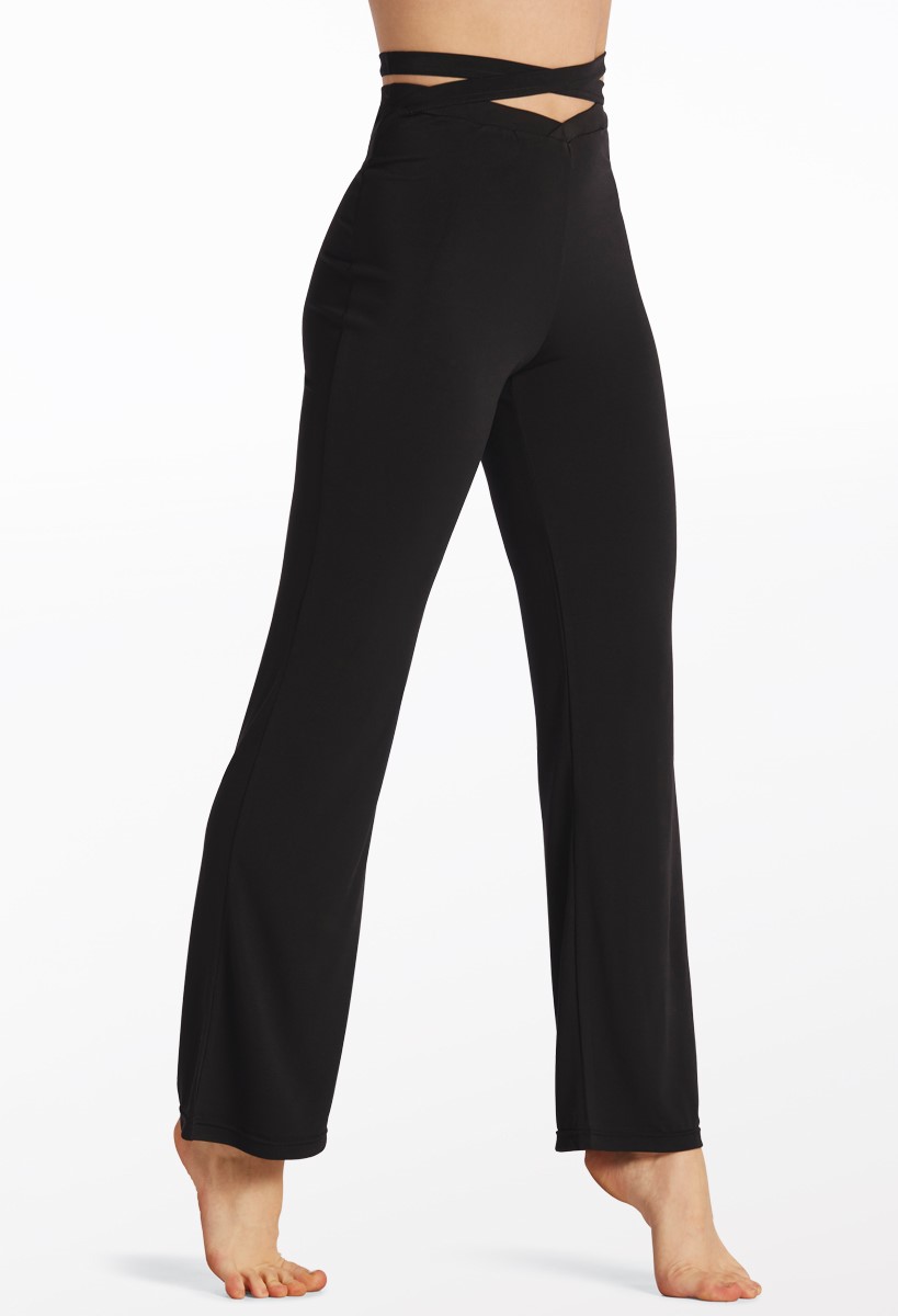 Buy Women Polyester Adjustable Dance Pants  Black Online  Decathlon