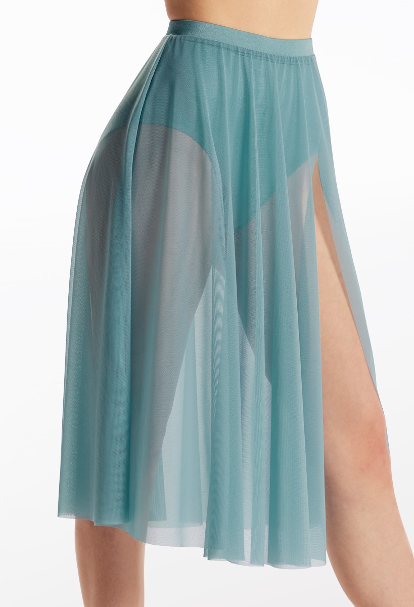 Lig. sheer volume skirt Sサイズ 新品 Power Mesh Front Slit Midi Skirt | Weissman®