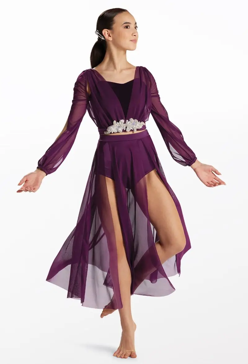 Weissman Dance Costumes Usa Two Piece Maxi Skirt Set Dance Costume