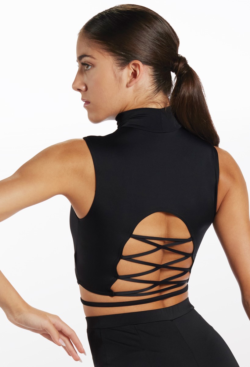 Strappy Waist Laced Back Crop Top | Balera™