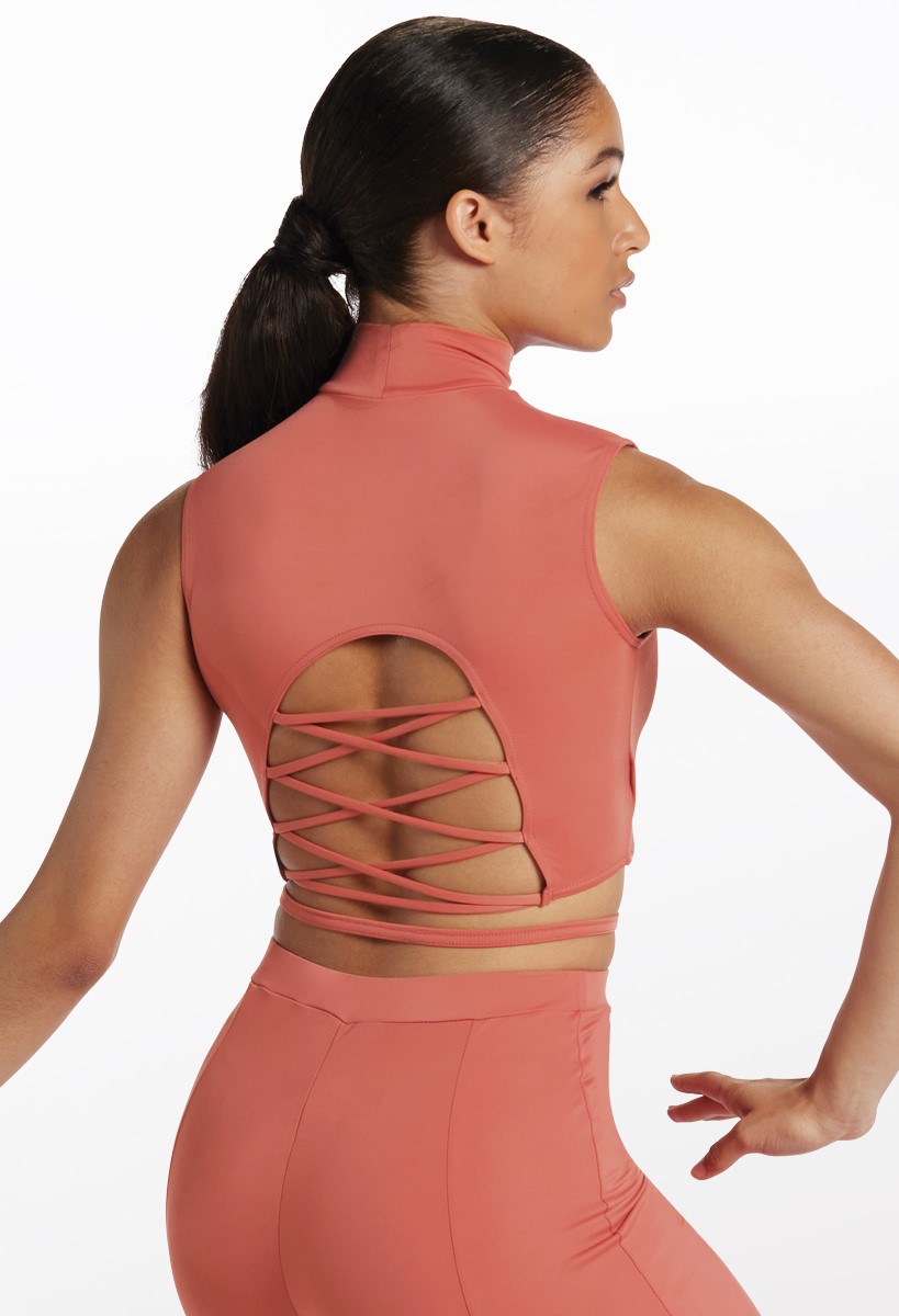 Strappy Waist Laced Back Crop Top | Balera™