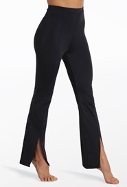 Women's Flare Leg Pants Cut Out Yoga Style High Waist Quick Dry Pilates  Dance Pants Dancewear Bottoms Black Brown Sports Activewear Micro-elastic  Slim