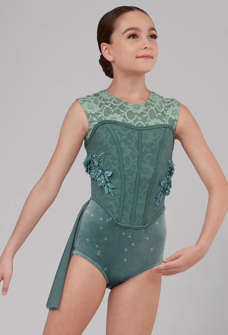 tween crotch Layered Corset Leotard Dance Costume | Weissman®