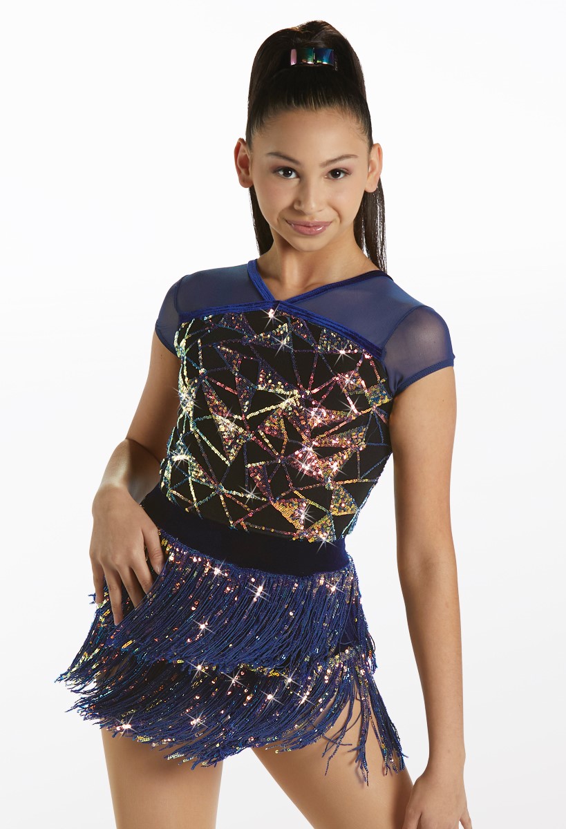 Oil Slick Sequin Fringe Dance Costume | Weissman®