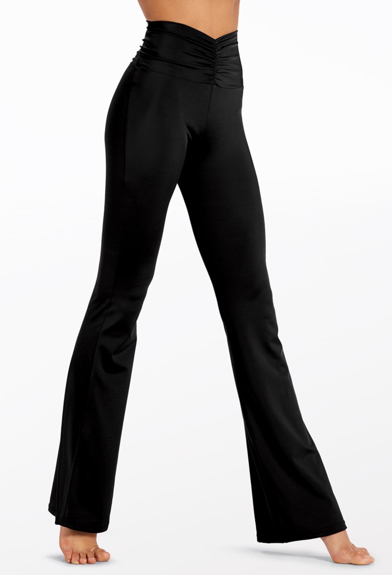 Pinched V-Waist Flare Pants For Dance