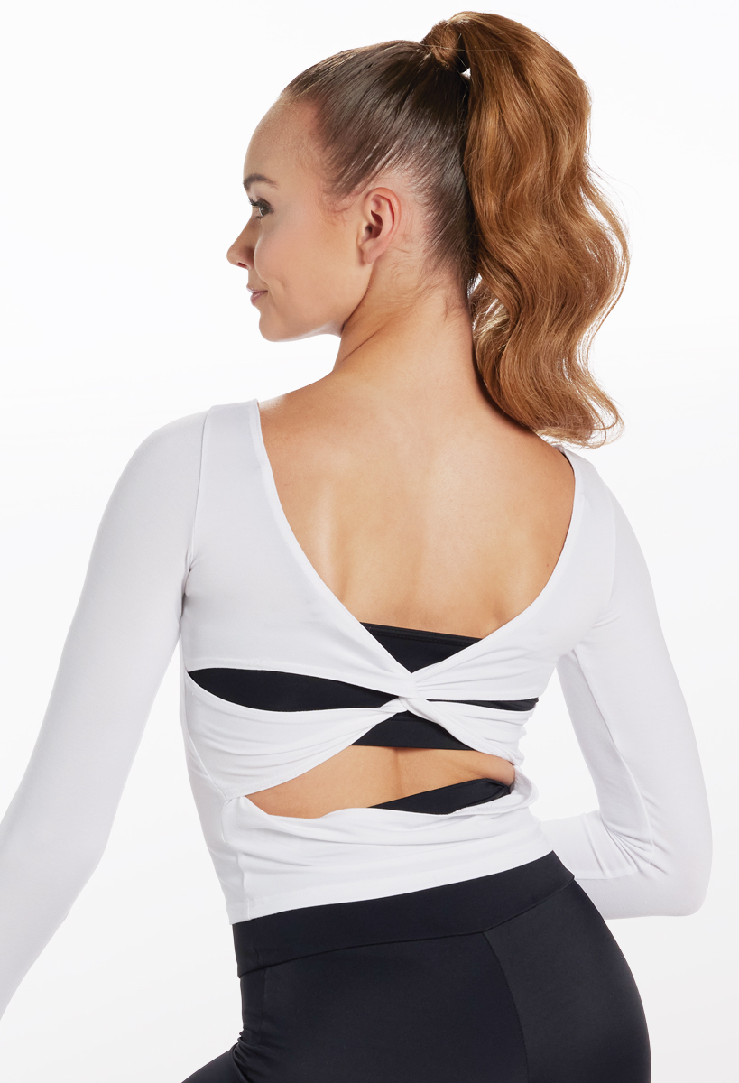 Long Sleeve Twist Back Top For Dance | Balera™