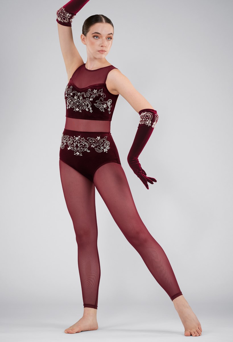 Embroidered Unitard Dance Costume | Weissman®