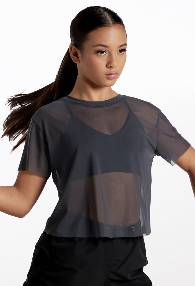 Gray Mesh Top | Weissmans®