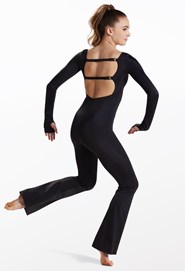 Long Sleeve Flare Leg Unitard