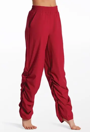 Woven Tech Ruched Pants