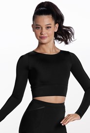 Long Sleeve O-Ring Crop Top