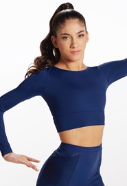 Long Sleeve O-Ring Crop Top