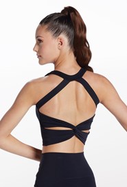 FlexTek Twist Back Crop Top