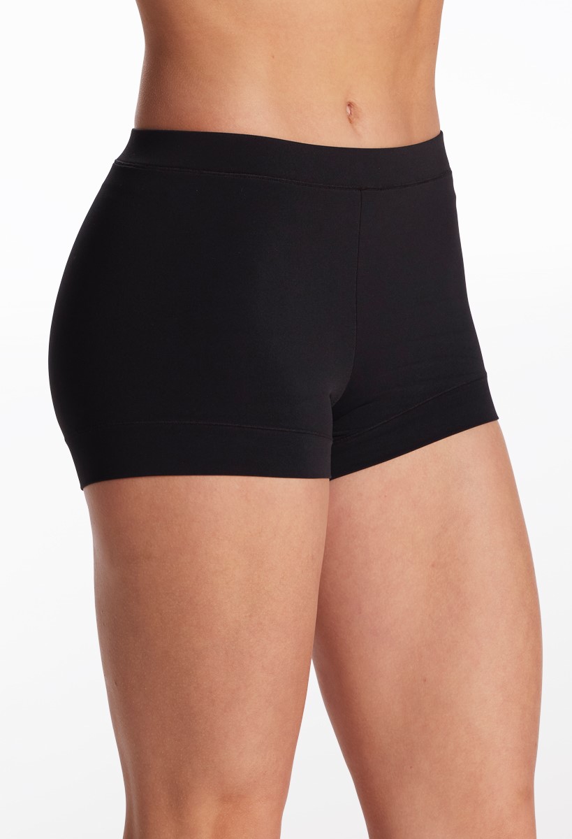 High waisted shorts black fashion spandex