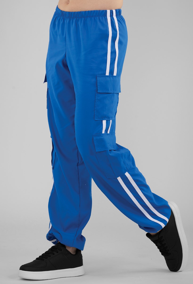 【U LAN】Western Rivet Parachute Denim Pants Low-Rise Denim Parachute Pants