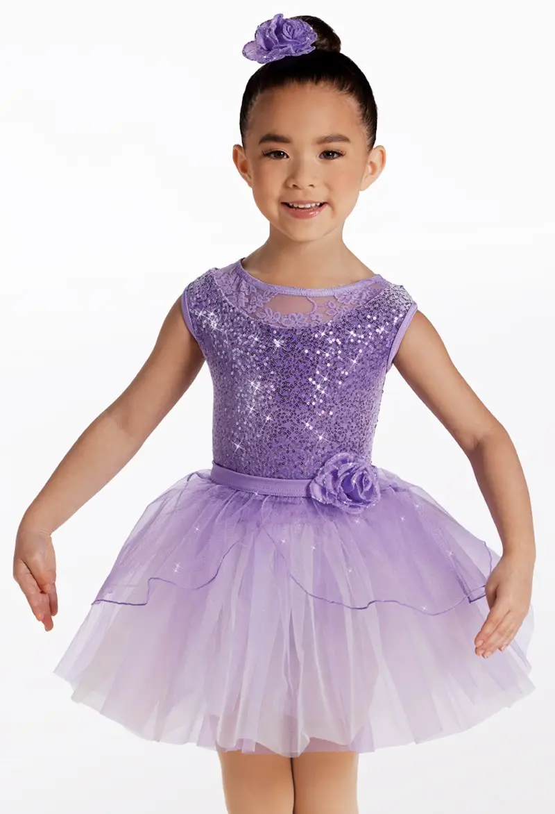 chinese dress ladies Girls Lace and Tulle Tutu Dress with Ruffles main image 1
