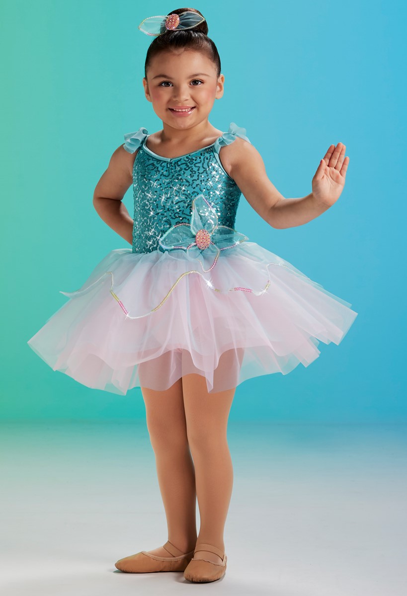 Sequin Flower Dress Kids Dance Costume | Weissman®
