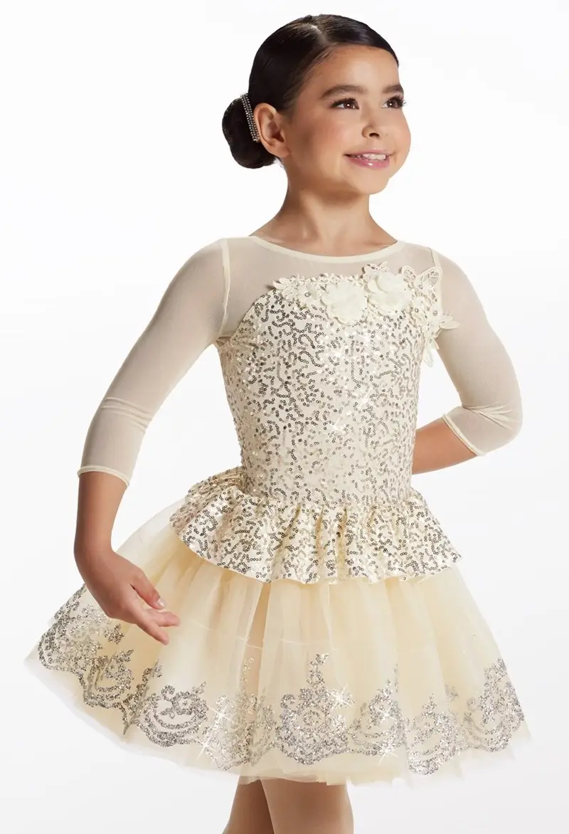 Sequin Peplum Tutu Kids Dance Costume | Weissman
