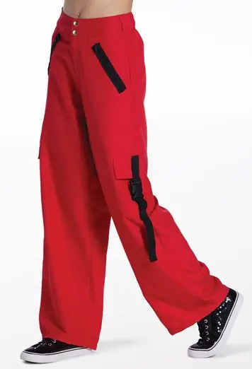 Buckle Strap Cargo Pants