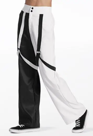 Colorblock Strap Detail Pants