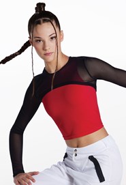 Power Mesh Ultra-Crop Top