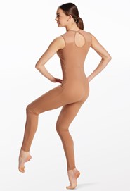 Curved Illusion Plunge Unitard