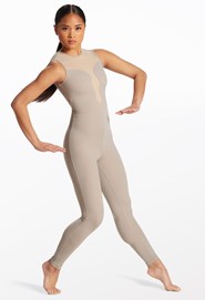 Curved Illusion Plunge Unitard