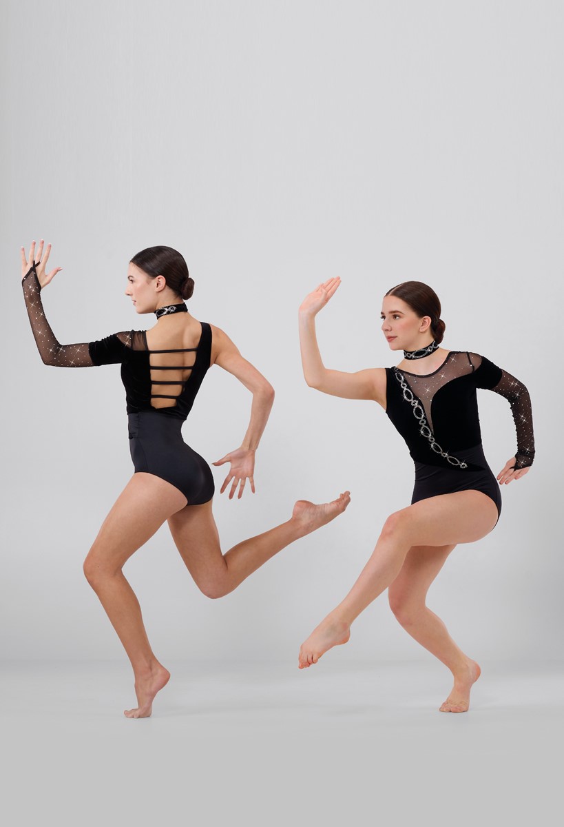 Asymmetric Chain Leotard Dance Costume | Weissman®