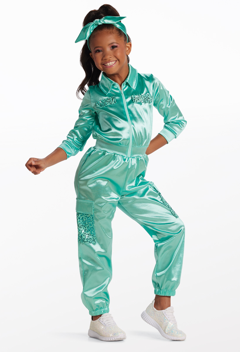Satin Cargo Jumpsuit Dance Costume | Weissman®