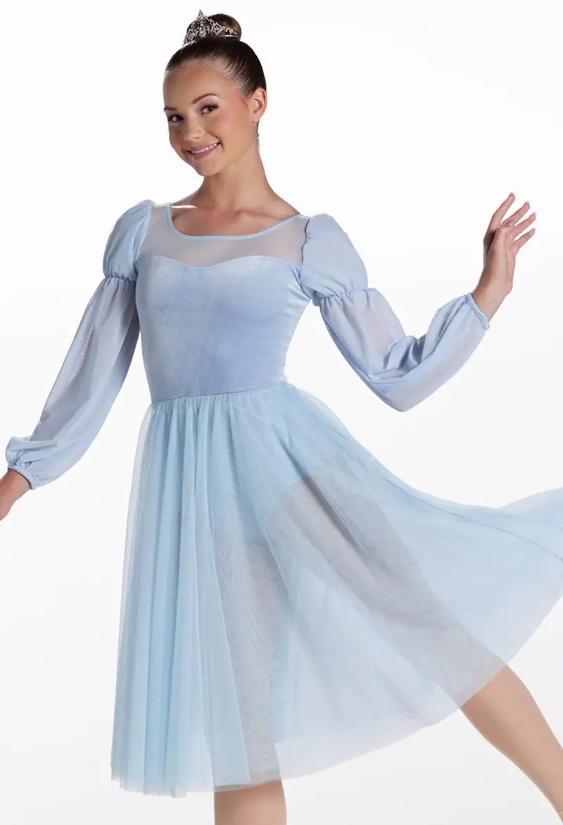 chinese dress ladies Danzcue Celebration of Spirit Long Sleeve Praise Dance Dress Scarlet / S-M-Adult