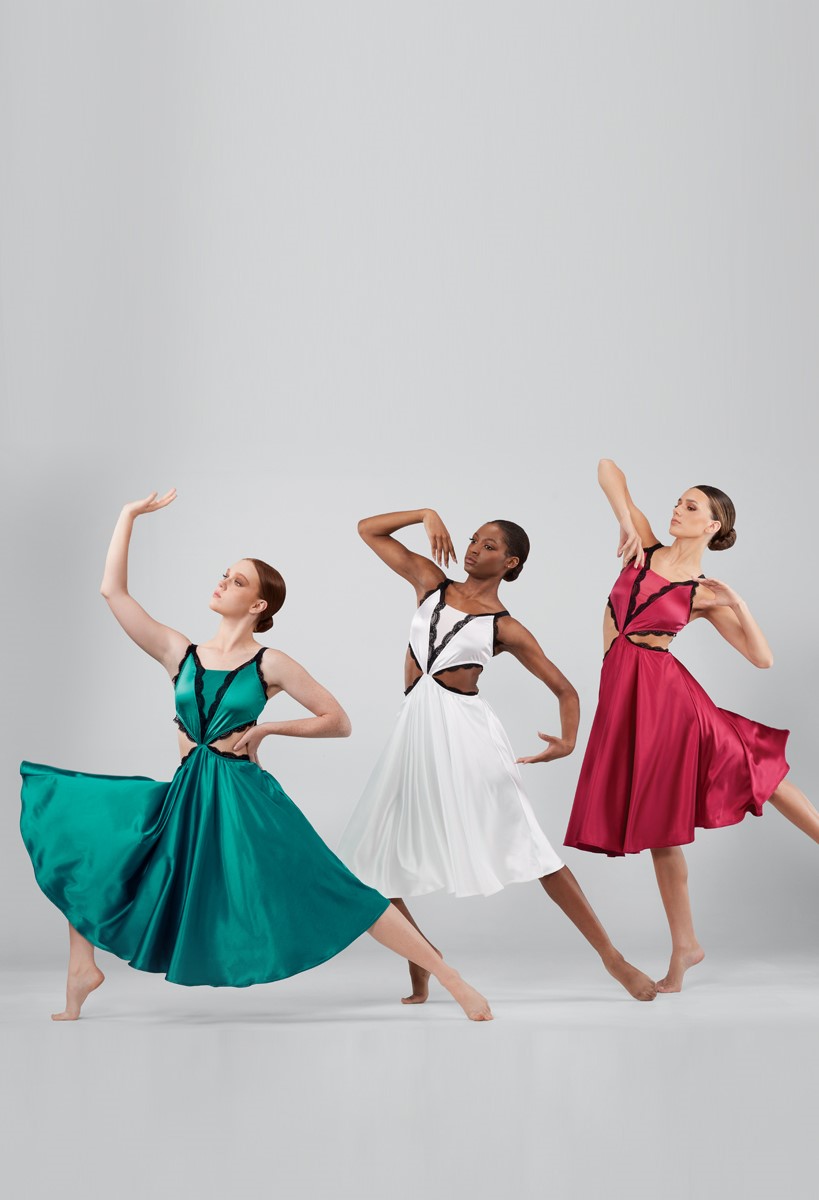 Satin Lace Slip Dress Dance Costume | Weissman Satin Lace Slip Dress Dance Costume | Weissman