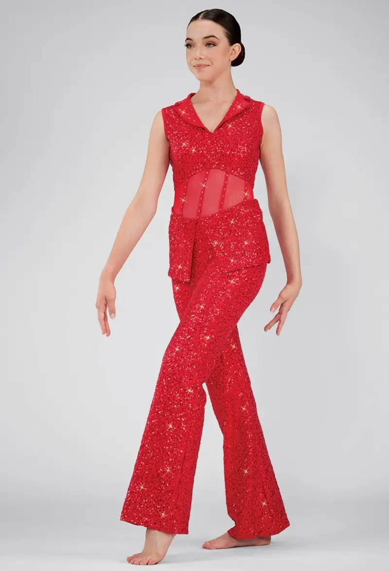 Crystal Sequin Vest Jumpsuit Costume | Weissman®