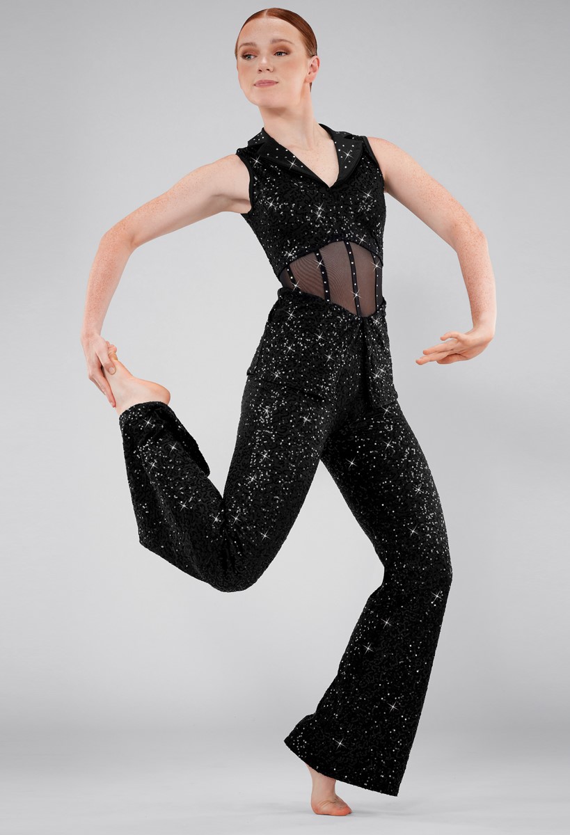 Crystal Sequin Vest Jumpsuit Costume | Weissman®