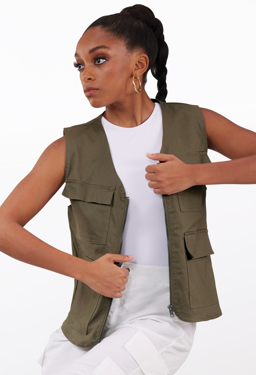 Cargo Pocket Zip-Up Vest | Weissman®