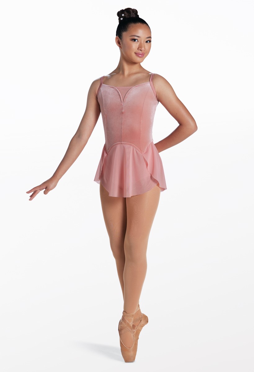 【sui 】V BALLET CAM Velvet Cami Plunge Ballet Dance Dress | Weissman®