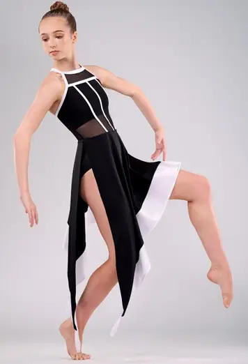Asymmetric Drape Overdress For Dance | Weissman