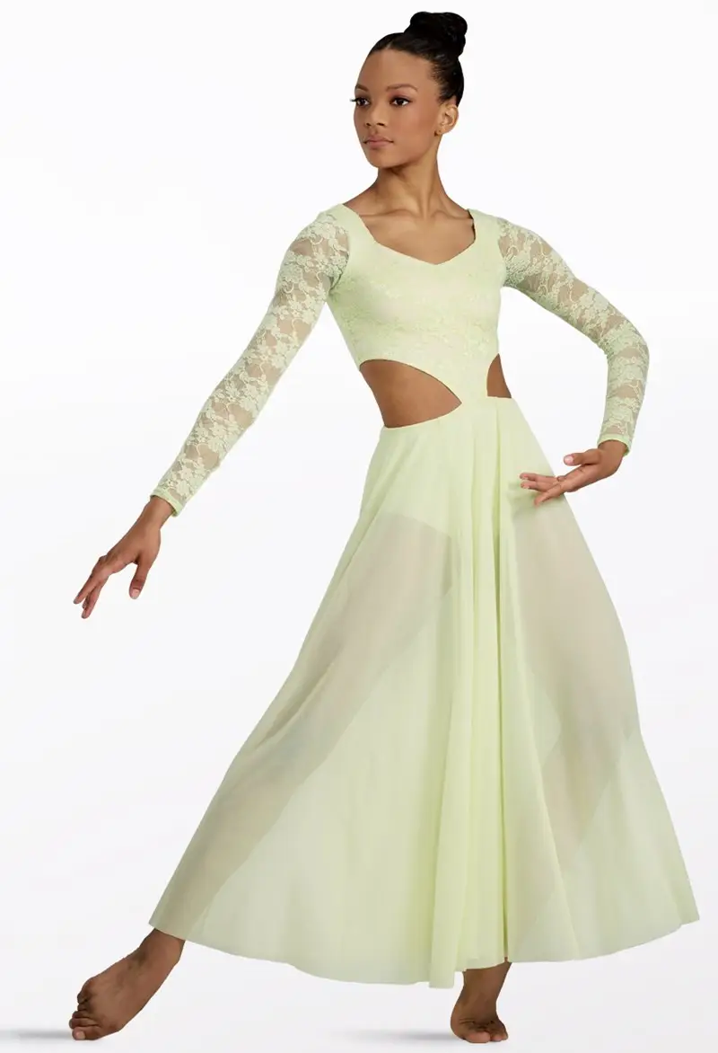 Lace Cutout Maxi Dress Dance Costume | Weissman Lace Cutout Maxi Dress Dance Costume | Weissman