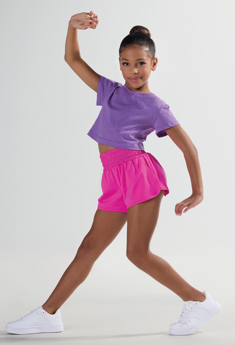 100% Cotton Boxy Cropped Tee for Dance | Weissman®