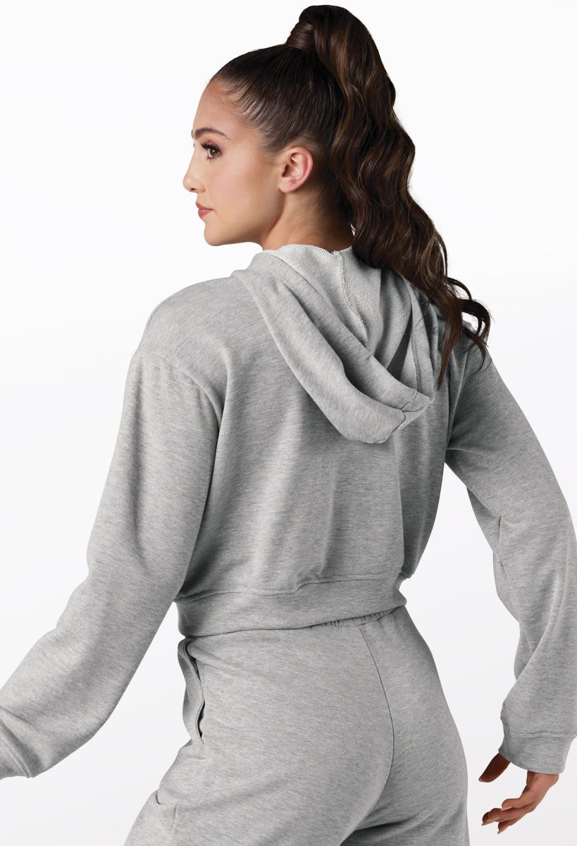 Soft Terry Zip-Up Cropped Hoodie | Weissman®