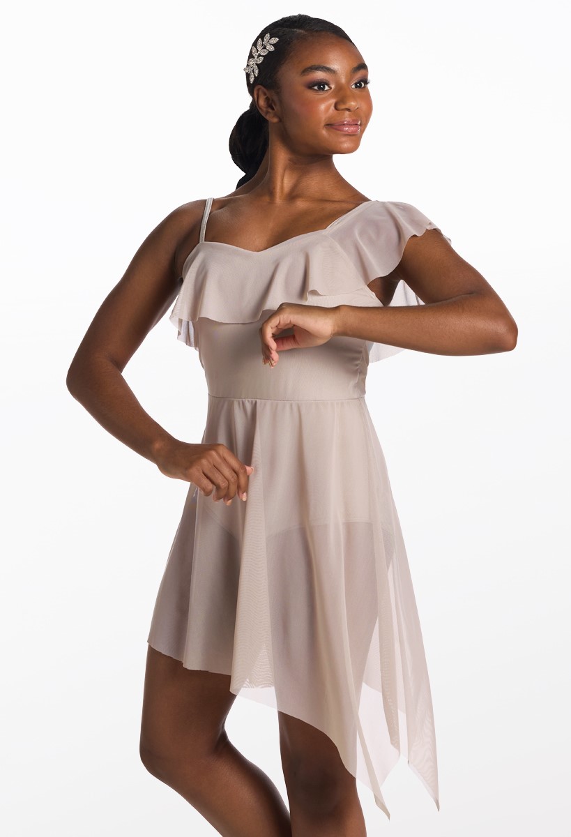 Showtime Mesh Ruffled Dance Dress | Weissman®