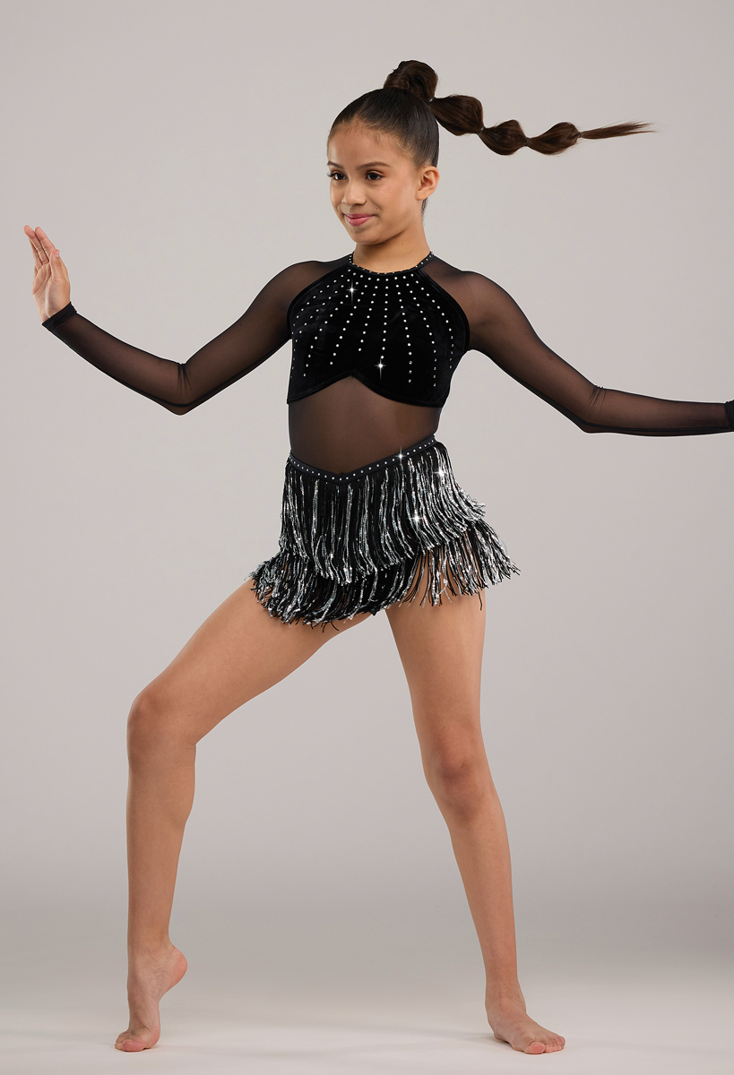 Elite Rhinestone & Fringe Dance Dress | Weissman®