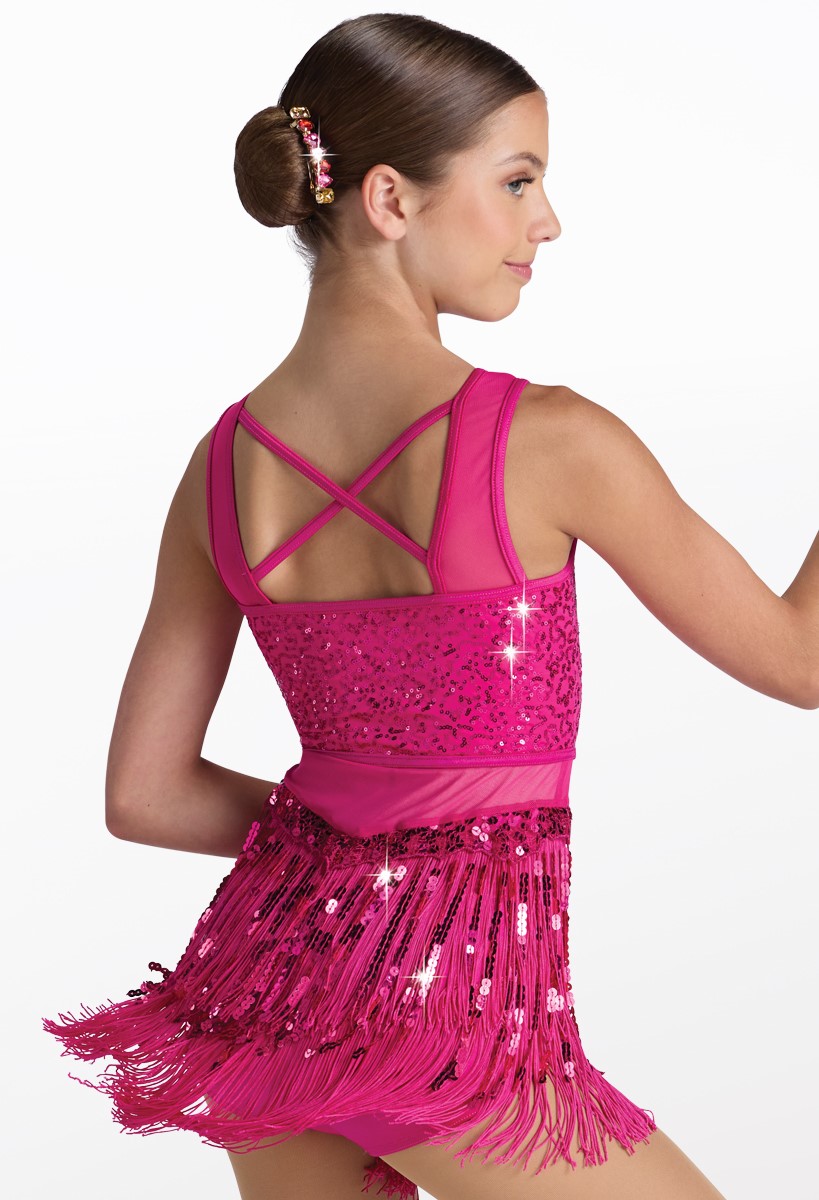 Showtime Neon Fringe Dress for Dance Weissman®