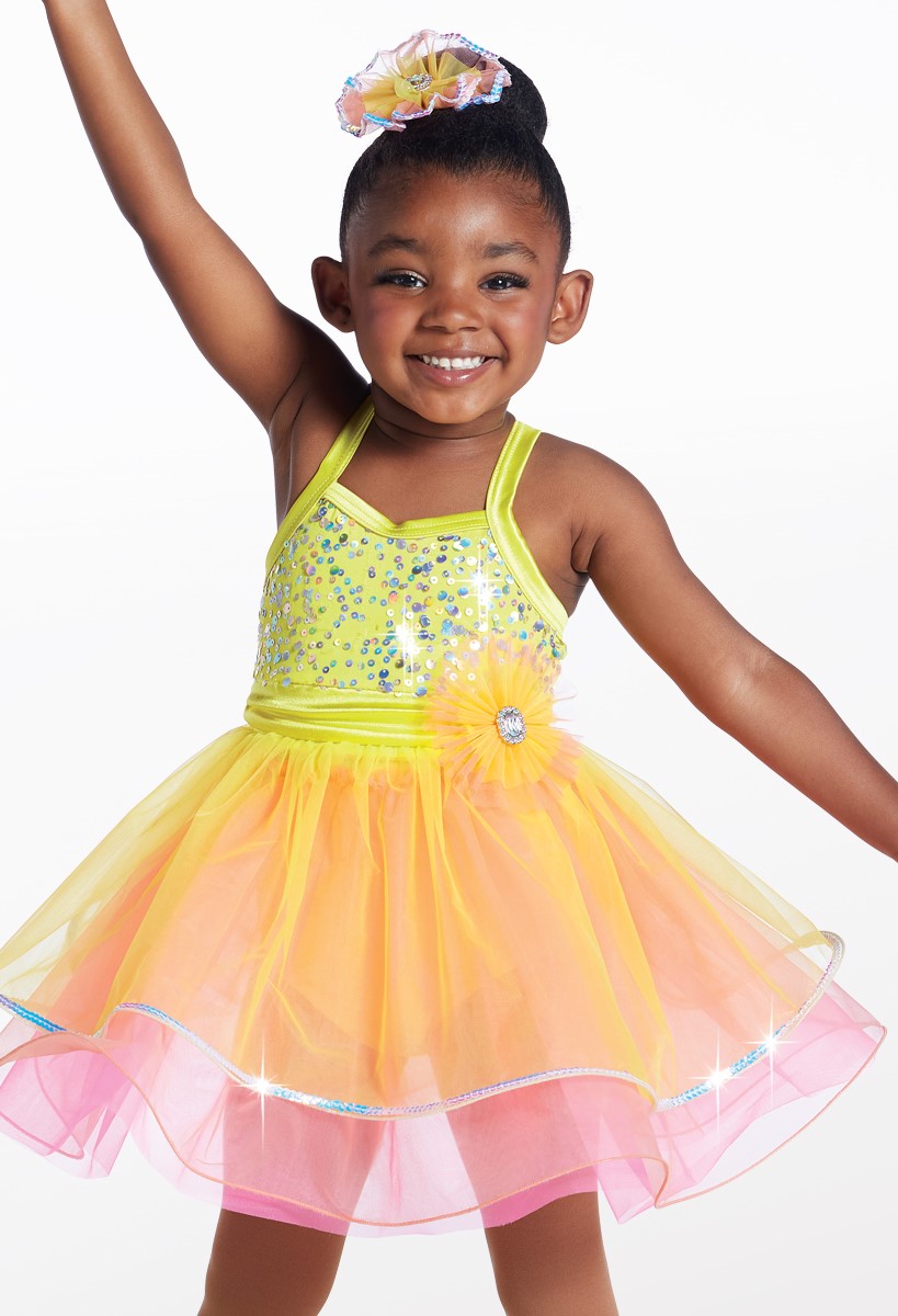 Gold Leaf Applique Dress Dance Costume | Weissman®