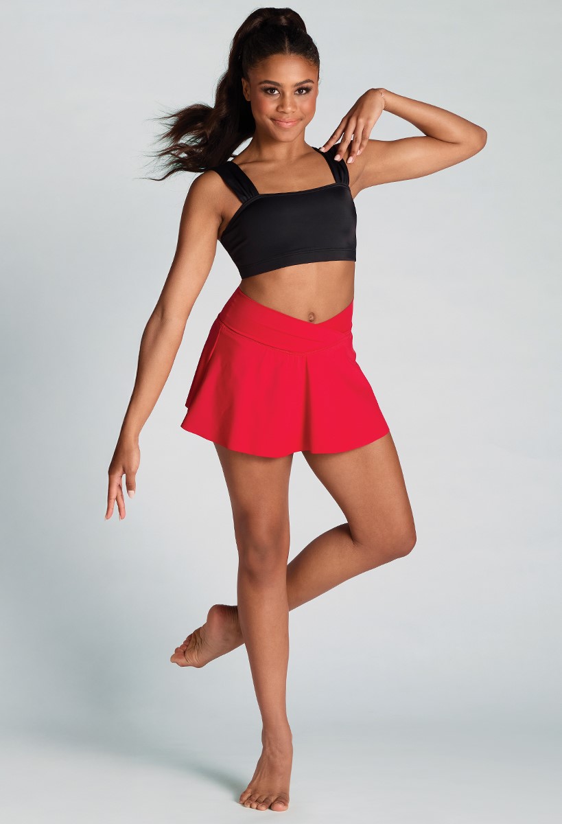 Shirred Shoulder Crop Top for Dance | Balera™
