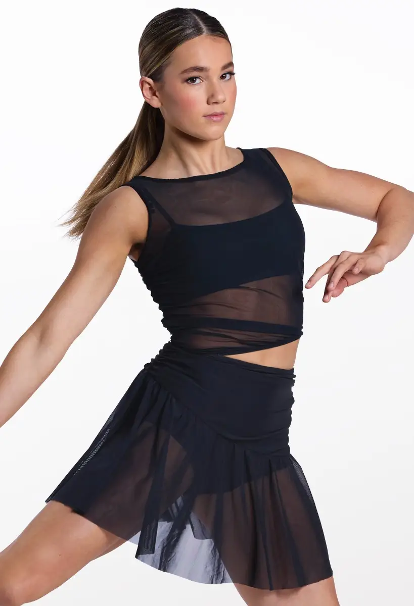 black dress for dancing Dance Dress Stasy SM8008 Jet black (037) – danceeverywear