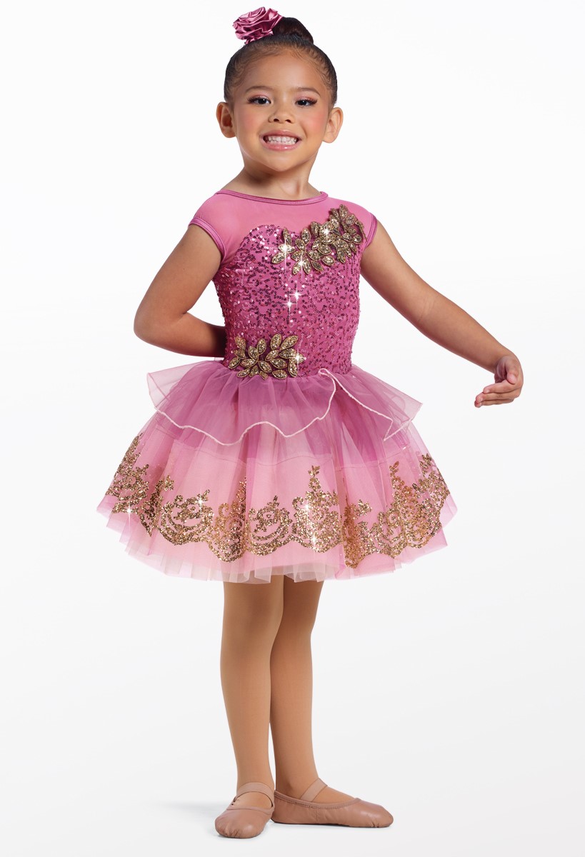 ジャスミン1/2 Gold Leaf Applique Dress Dance Costume | Weissman®