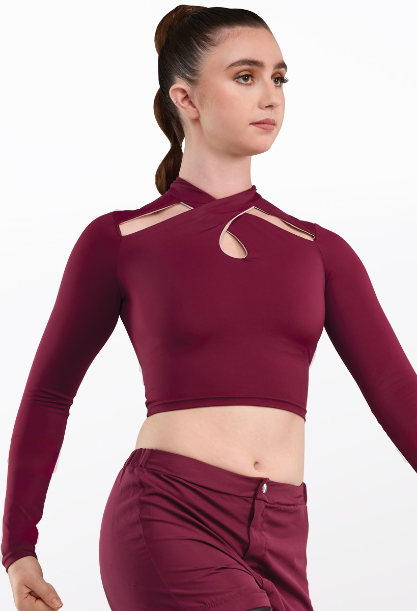 Elite MiXify Cutout Crop Top for Dance | Weissman®
