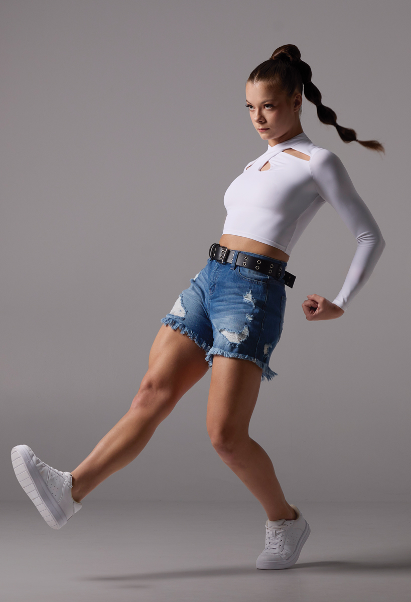 Elite MiXify Cutout Crop Top for Dance | Weissman®